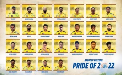Chennai Super Kings - 2022 IPL Mega Auction