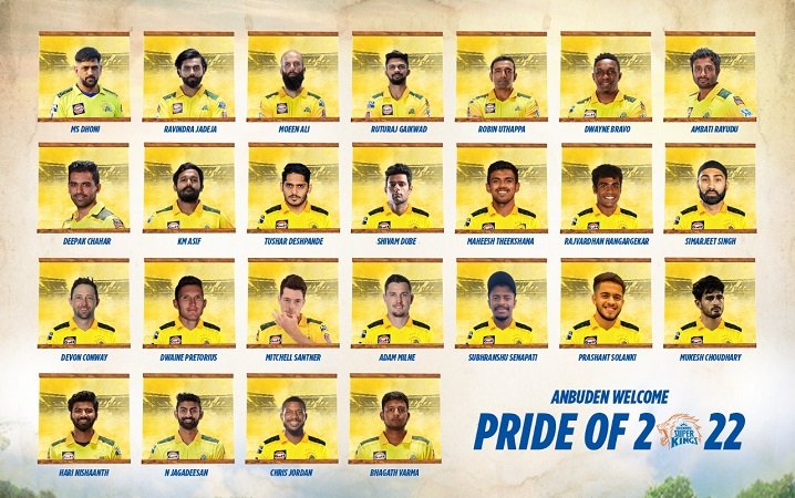 Chennai Super Kings - 2022 IPL Mega Auction