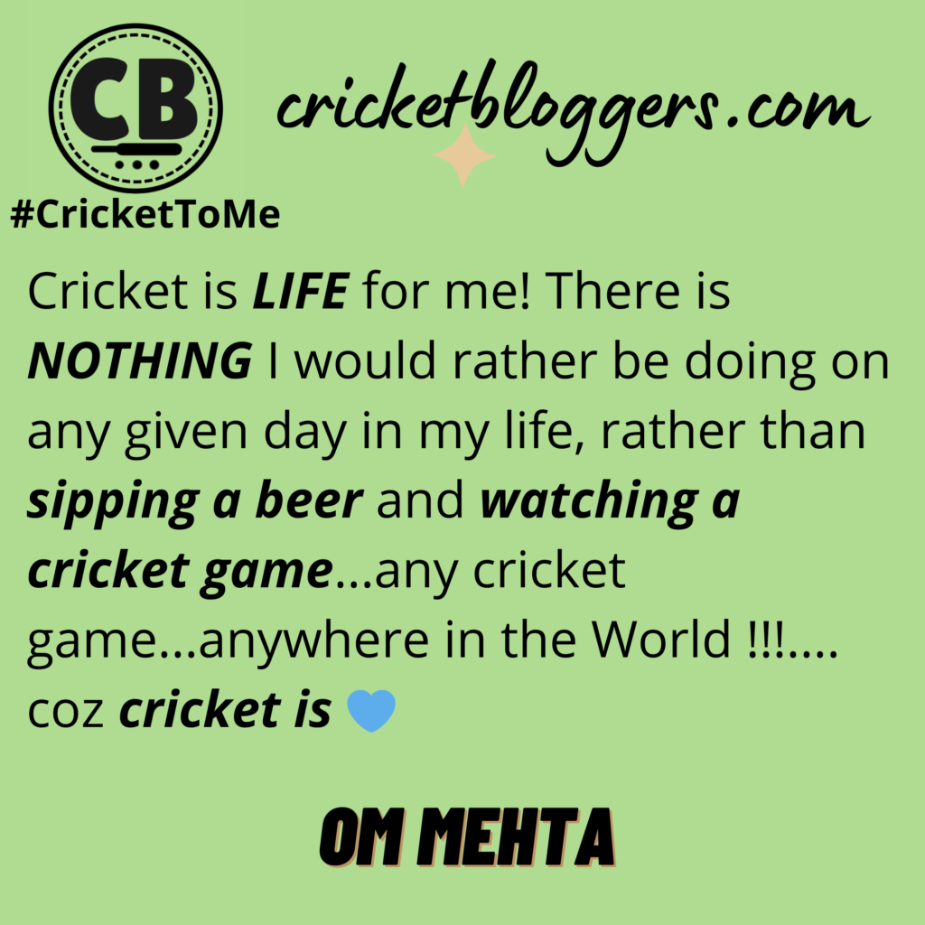 Cricket To Me