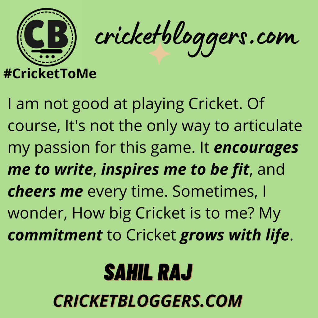 Cricket To Me