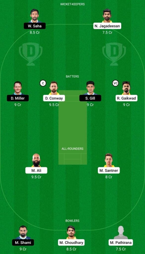 CSK vs GT Dream11